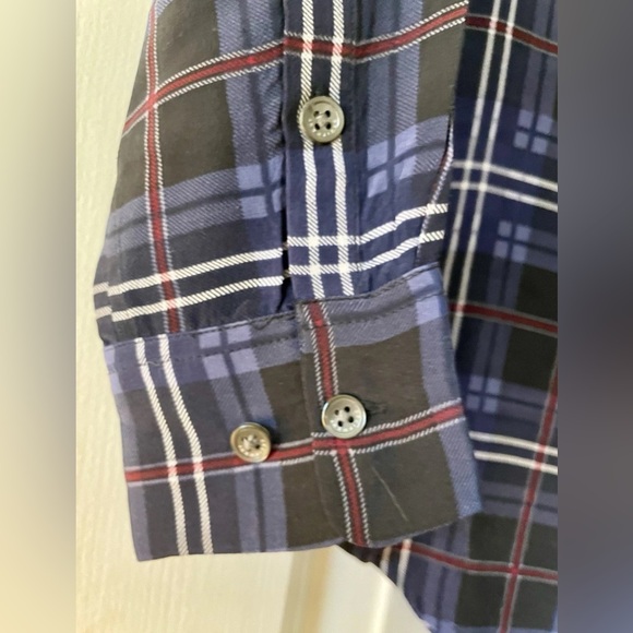 Equipment Femme Silk Blue Plaid Button-Blouse Size X-Small - Picture 3 of 6